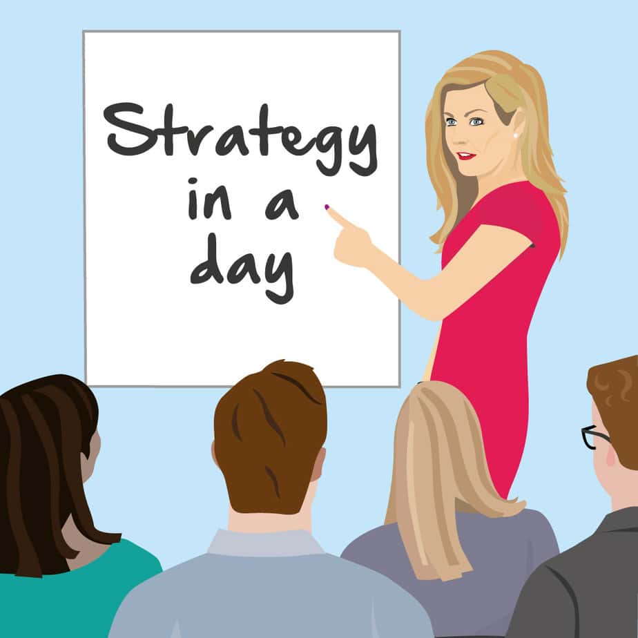 strategy in a day whiteboard