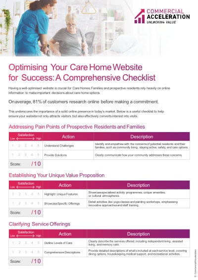 care home checklist